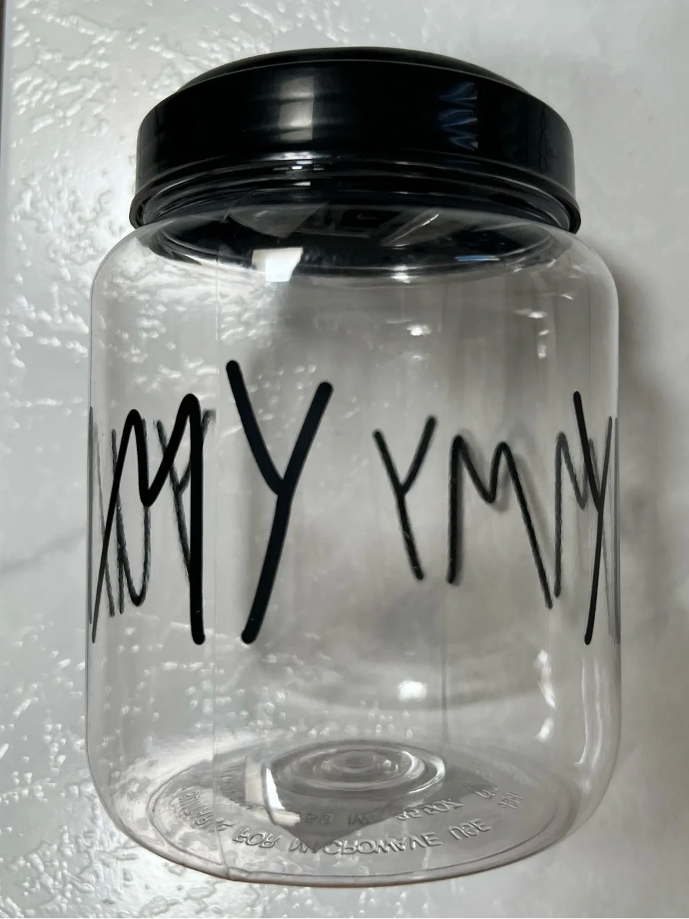 YUMMY Pet Treat Food Jar w/ Screw Top Lid